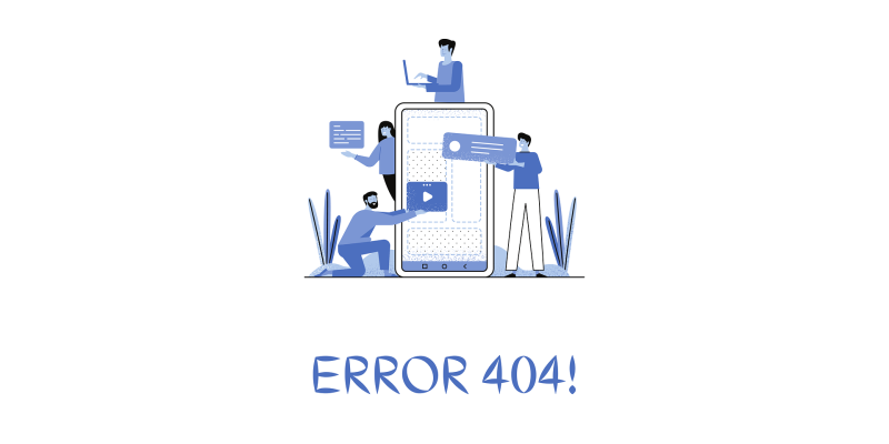 error 404 animation graphic