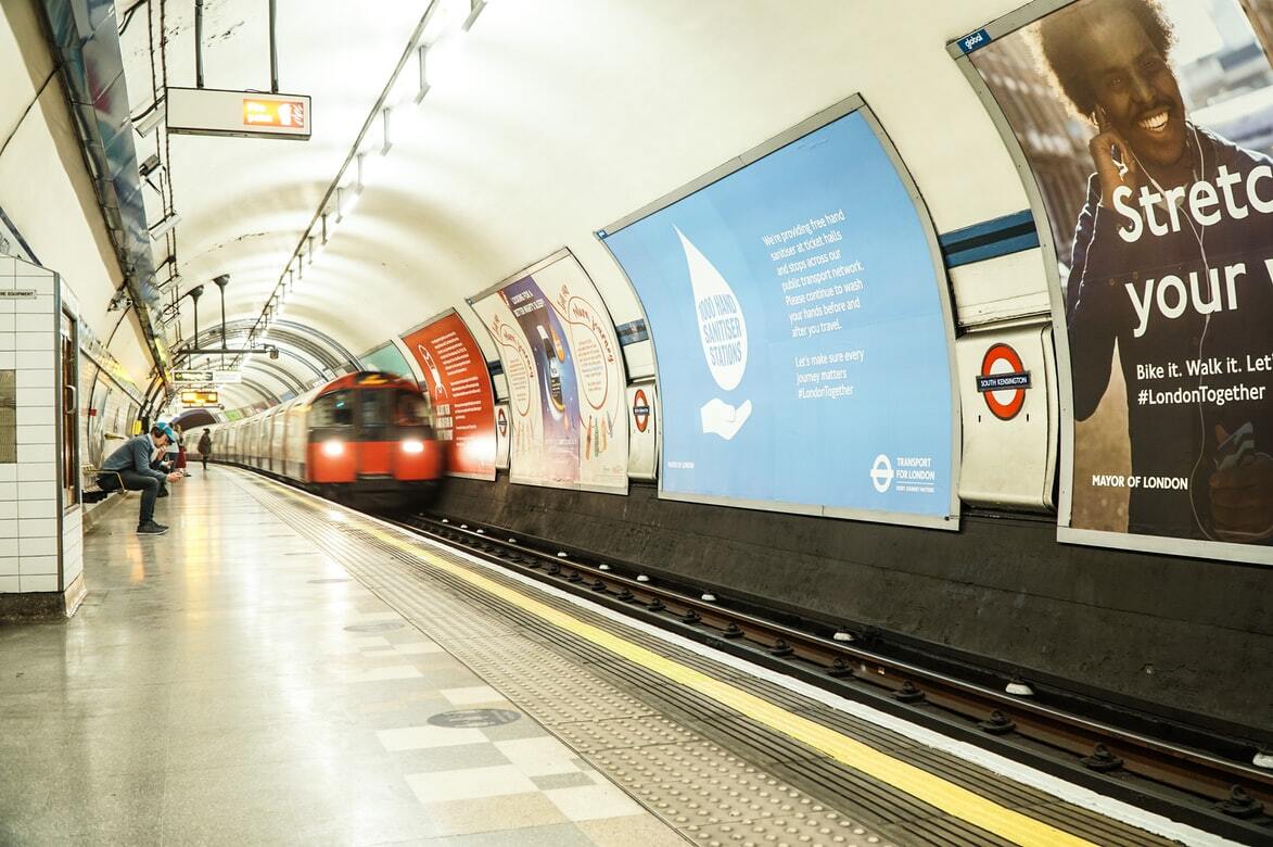 London underground ad space
