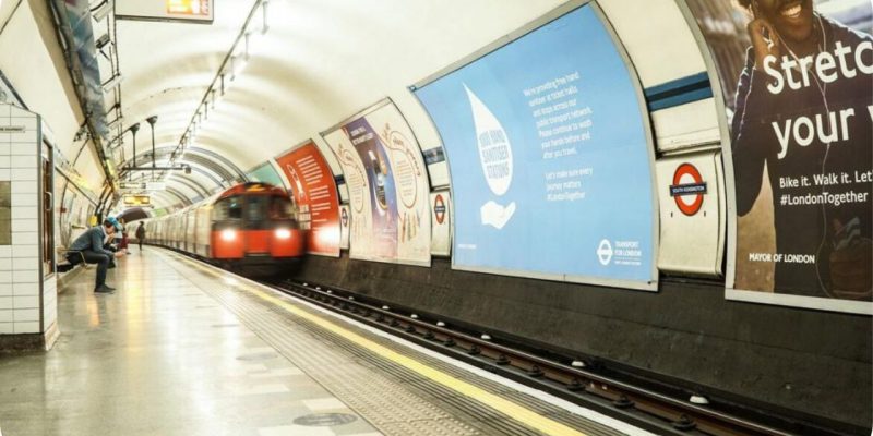 London underground ad space